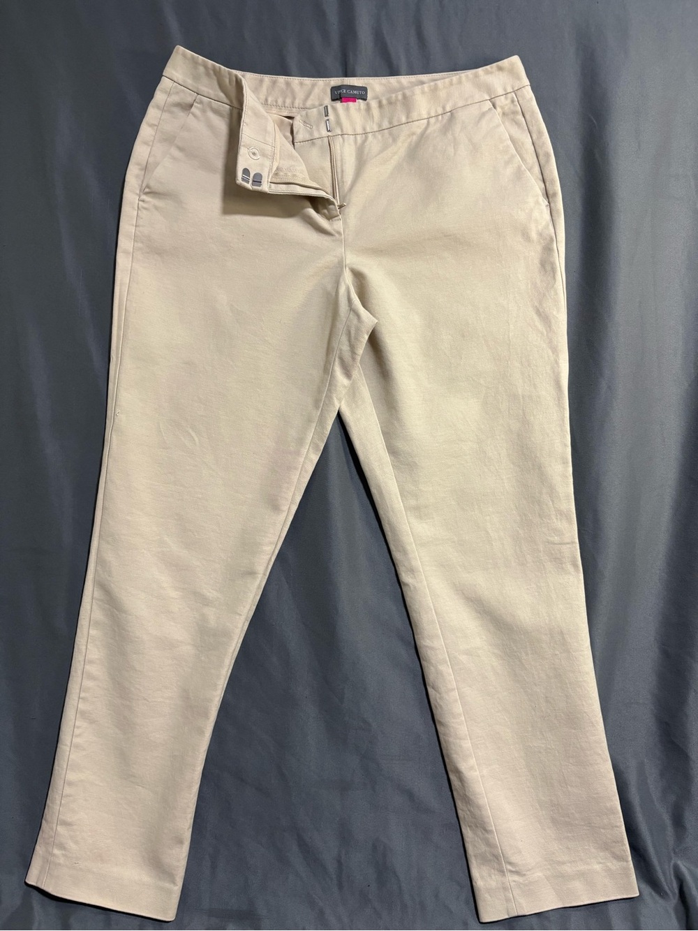 Talbots Light Cream Slim Ankle Pants